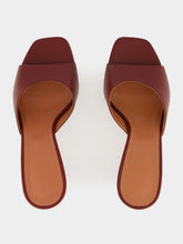 Amina Muaddi Wine Lupita Slipper Nappa