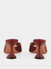 Amina Muaddi Wine Lupita Slipper Nappa