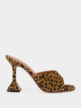Amina Muaddi Lupita 95 Leopard Suede Heeled Mules