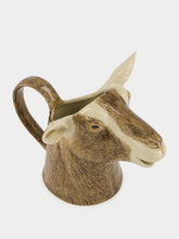 Quail Ceramics Brown Toggenburg Goat Large Stoneware Jug