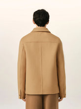 Ami Paris Mastic Beige Wool and Cashmere Jacket