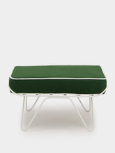 Honoré Forest Green Croisette Outdoor Ottoman