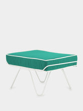 Croisette Green Pouffe