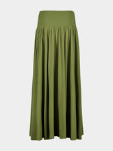 Zimmermann Khaki Green Wylie Knit Midi Skirt