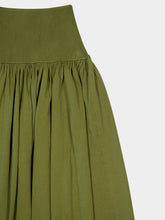 Zimmermann Khaki Green Wylie Knit Midi Skirt