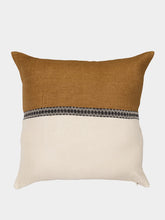 Libeco Linen Cushion Cover with Contrast Design