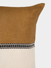 Libeco Linen Cushion Cover with Contrast Design