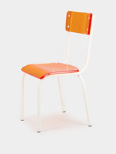 Orange Pop Acrylic Glass Chair