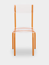 Laurent Badier Orange Acrylic Glass Chair
