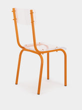 Laurent Badier Orange Acrylic Glass Chair