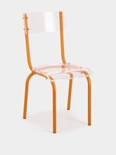 Laurent Badier Orange Acrylic Glass Chair