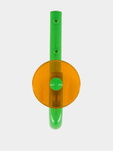 Laurent Badier Green and Orange Acrylic Coat Hook