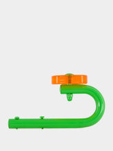 Laurent Badier Green and Orange Acrylic Coat Hook