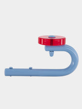 Laurent Badier Light Blue and Red Acrylic Coat Hook