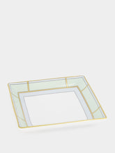 Ginori 1735 Verde Porcelain Diva Square Tray