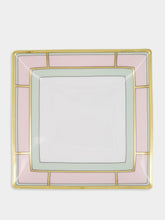 Ginori 1735 Rosa Porcelain Diva Square Tray