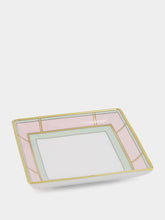Ginori 1735 Rosa Porcelain Diva Square Tray