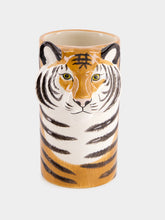 Quail Ceramics Tiger utensil pot