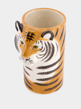 Quail Ceramics Tiger utensil pot