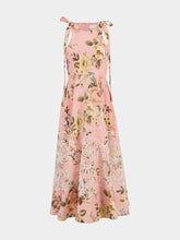 Zimmermann Pink Floral Acacia Broderie Midi Dress