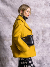 Gucci Dusty Yellow Wool Buttoned Coat