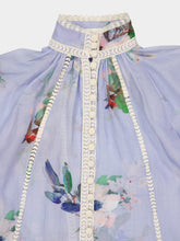 Zimmermann Light Blue Everley Lace Trim Blouse