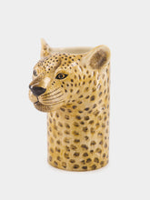 Quail Ceramics Leopard Utensil Pot