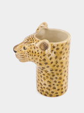 Quail Ceramics Leopard Utensil Pot