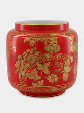 Ginori 1735 Oriente Italiano Rubrum Candle Holder Vase
