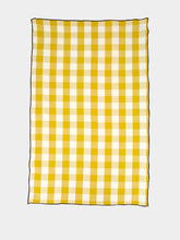 Maison de Vacances Yellow Bourdon Black Mesh Gingham Tea Towel
