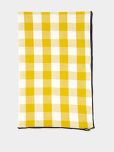 Maison de Vacances Yellow Bourdon Black Mesh Gingham Tea Towel