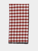 Maison de Vacances Red Bourdon Black Mesh Gingham Rectangular Extra Large Tablecloth