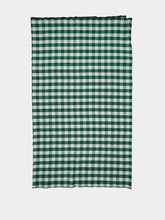 Maison de Vacances Green Bourdon Black Mesh Gingham Rectangular Extra Large Tablecloth