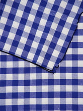 Maison de Vacances Blue Bourdon Black Mesh Gingham Rectangular Extra Large Tablecloth