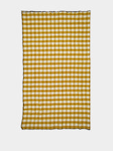 Maison de Vacances Yellow Bourdon Black Mesh Gingham Rectangular Extra Large Tablecloth