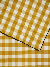 Maison de Vacances Yellow Bourdon Black Mesh Gingham Rectangular Extra Large Tablecloth