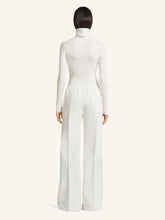 Courrèges Heritage White Jersey Mockneck Bodysuit