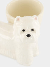 Quail Ceramics White Westie Egg Cup