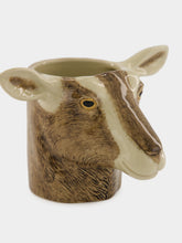Quail Ceramics Brown and White Toggenburg Stoneware Pencil Pot