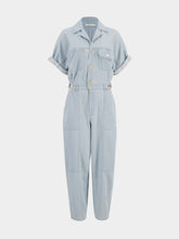 Zimmermann Light Blue Acacia Denim Boilersuit Jumpsuit