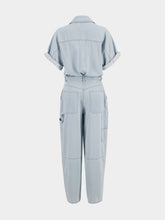Zimmermann Light Blue Acacia Denim Boilersuit Jumpsuit