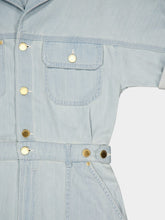 Zimmermann Light Blue Acacia Denim Boilersuit Jumpsuit