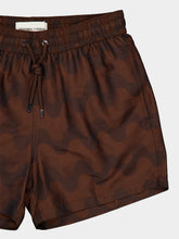 Frescobol Carioca Cacao Brown Rio Sport Copacabana Swim Shorts