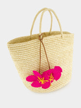 Sensi Studio Bag Charm Hibiscus in Fuchsia Pink