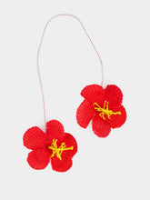 Sensi Studio Bag Charm Hibiscus in Red