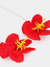 Sensi Studio Bag Charm Hibiscus in Red