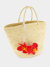 Sensi Studio Bag Charm Hibiscus in Red