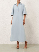 Zimmermann Ice Storm Acacia Denim Midi Dress
