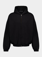 Fear Of God Essentials Black Full-Zip Heavy Fleece Hoodie