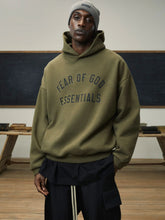 Fear Of God Essentials Olive Fleece Hoodie